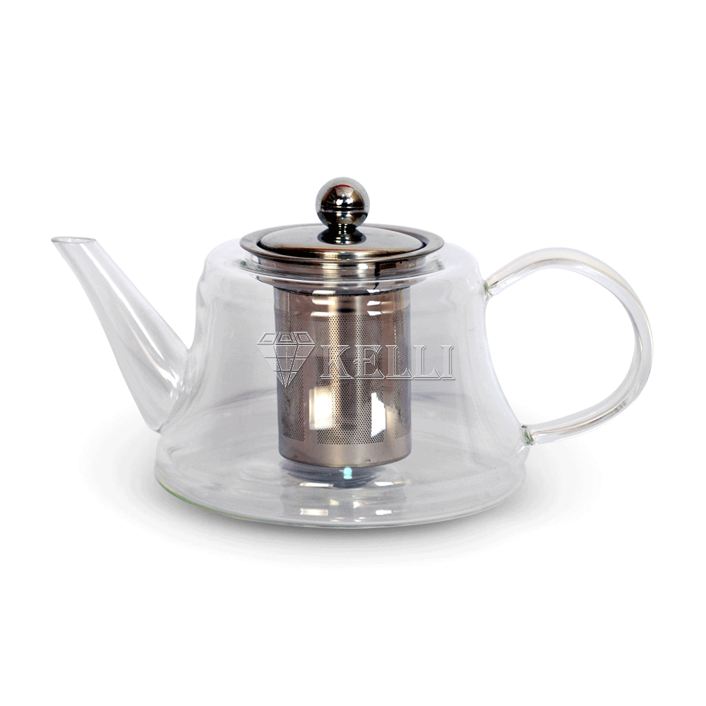 Жаропрочный стеклянный чайник 0,6 KL-3031